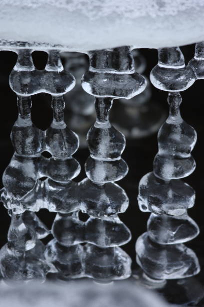 istock Frozen ice formations on a Winter stream, Saxony Germany 950084436