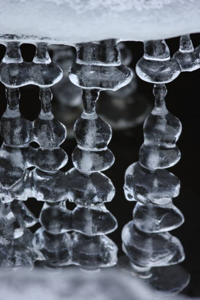 istock Frozen ice formations on a Winter stream, Saxony Germany 950084538