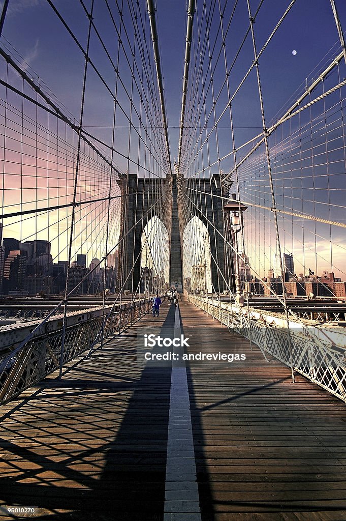 Ponte di Brooklyn - Foto stock royalty-free di New York - Città