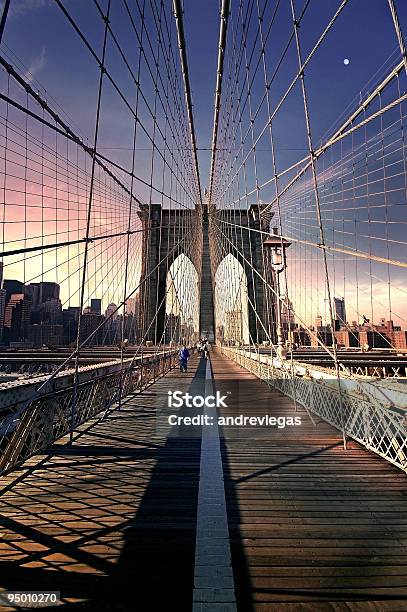 Most Brooklyn - zdjęcia stockowe i więcej obrazów Most Brookliński - Most Brookliński, Nowy Jork, Bez ludzi