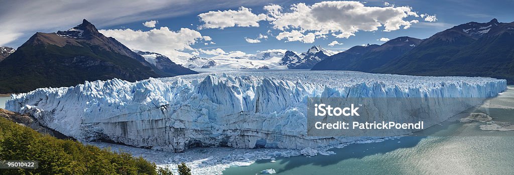 Perito Moreno Glacier, Patagonia, Argentina - Panoramic View  Antarctica Stock Photo