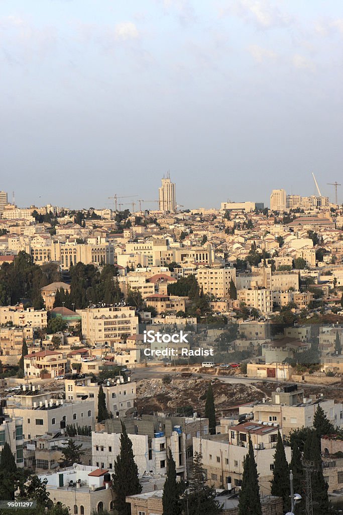 Jerusalem In The Morning  Architectural Dome Stock Photo