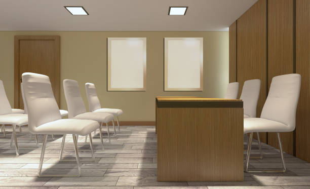 istock Modern meeting room. 3D rendering.. Blank paintings 950127084