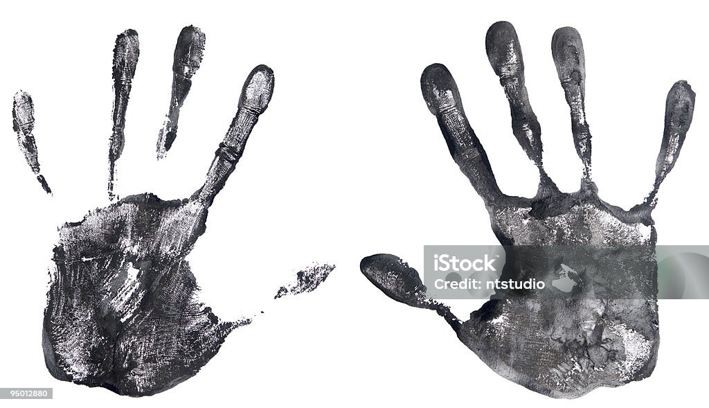 handprints - Foto de stock de Blanco - Color libre de derechos