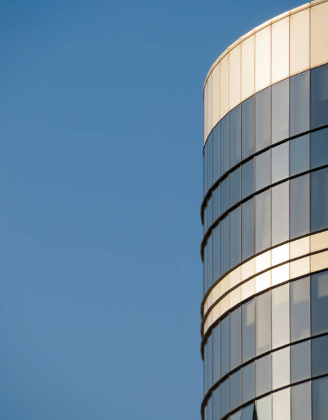 istock Concrete buildings on blue sky background 950141550