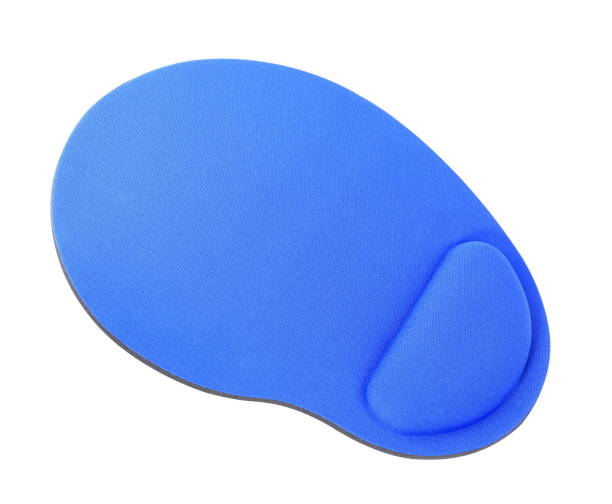 blue Mouse Pad isolated on white background stock photo