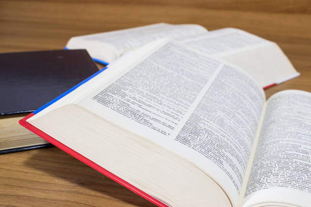 istock Many opened school books on a wood table composition 950148198