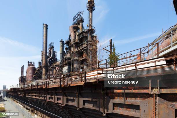 Abandoned Steel Plant Old Bethlehem Steel Plant In Bethlehem Pennsylvania Stock Photo - Download Image Now
