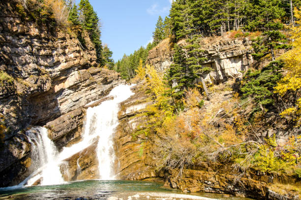 istock Waterton National Park waterfall in Autumn 950149666