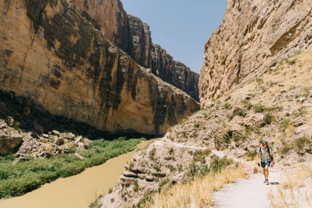 istock Man hiking in Santa Elena Canyon 950169808