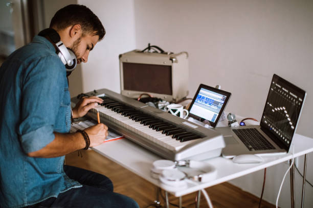 istock Writing Lyrics For Song He Just Made 950175624