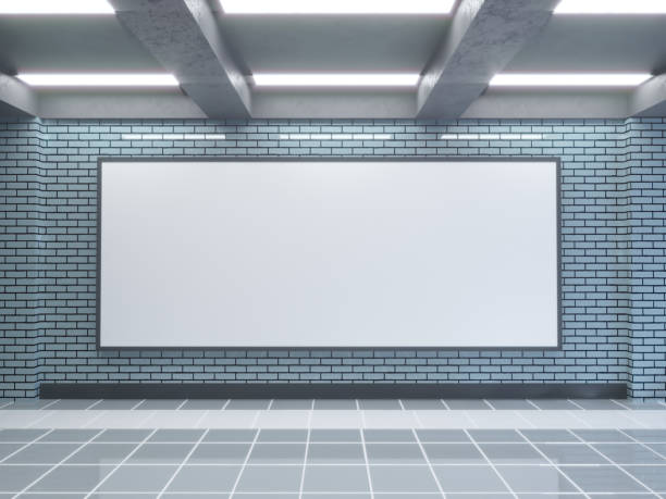 istock large poster at metro station 3d illustration  space,  station,  subway,  template,  three,  underground,  up,  wall,  white 950176508