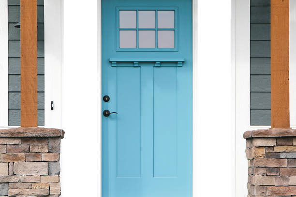 Front Door beautiful part of an aqua blue door front door stock pictures, royalty-free photos & images
