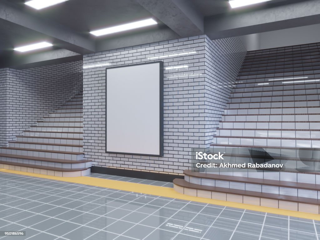 지하철 역 3d 그림 공간 역 지하철 서식 파일 3 벽 흰색을 지 하에 대형 포스터 0명에 대한 스톡 사진 및 기타 이미지 ...