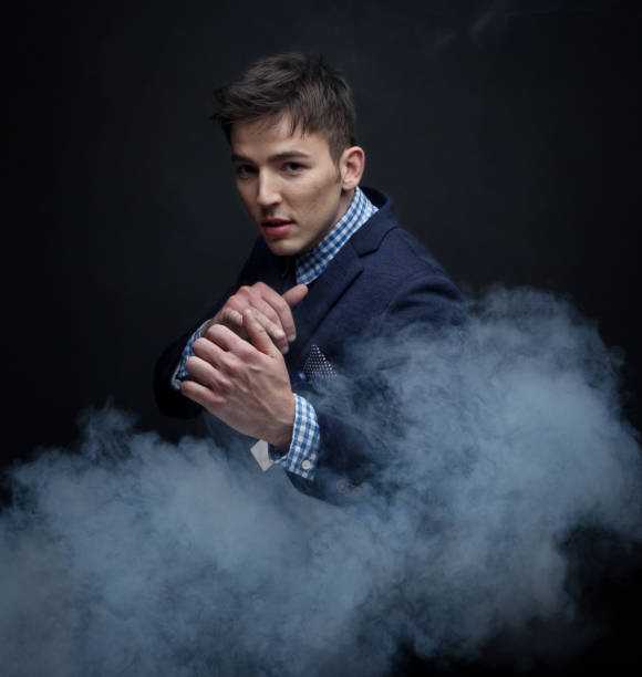 istock Well dressed businessman in fighting stance 950186862