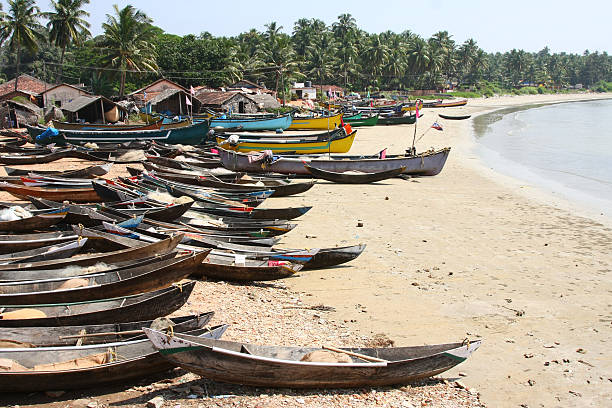 istock Many old fashioned fishing boats 95019677