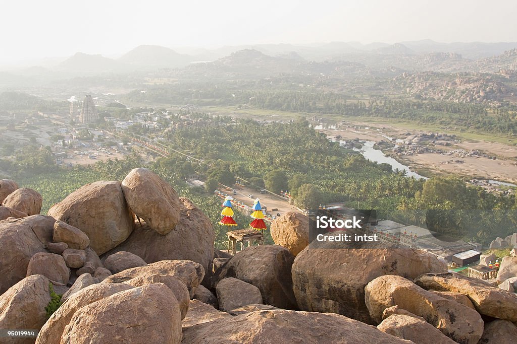 Vue panoramique sur la ville ancienne Hampi - Photo de Antique libre de droits