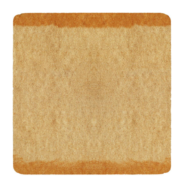 istock Grunge brown paper textured background isolated 950204596