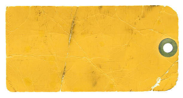 etiqueta de amarelo em branco sobre fundo branco - 7595 imagens e fotografias de stock