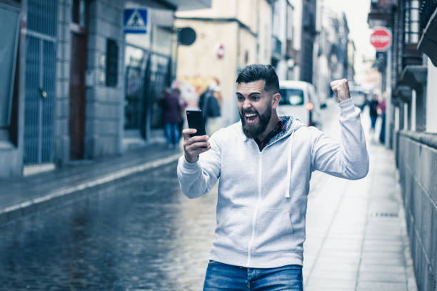 istock Lucky lottery triumph smartphone 950210950