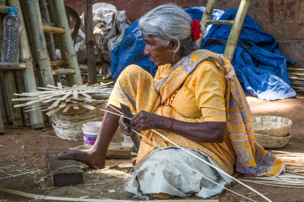 istock Rural village hard worker Indian woman 950210976
