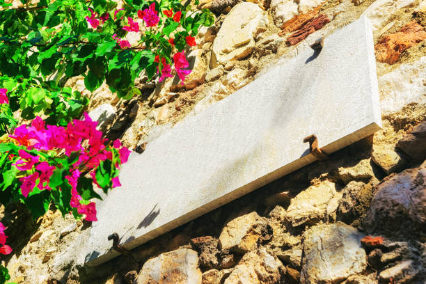 Empty Sign board in Castelmola in Taormina, Sicily, Italy