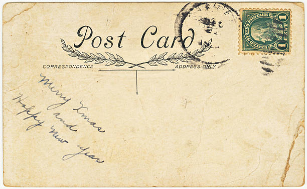 istock Vintage Postcard with Christmas Greeting 95021650