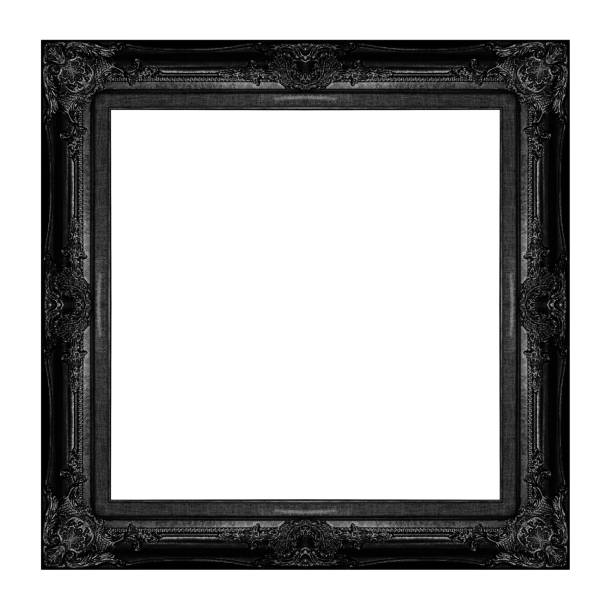 istock Antique black frame isolated on white background, clipping path 950233718