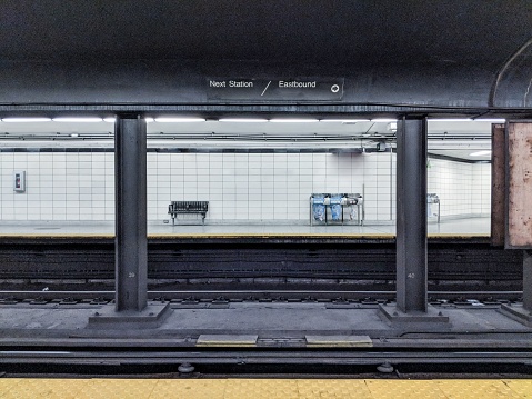 High Park subway station is empty