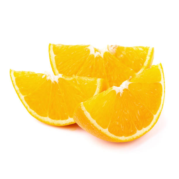 istock Orange and orange slices isolated on white background 950248816
