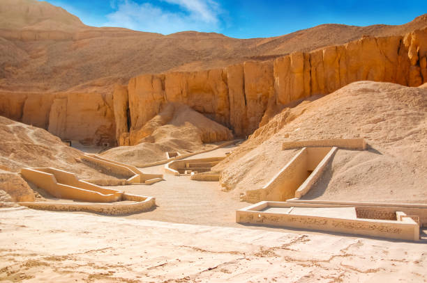 dolina królów. groby faraonów. - luxor africa archaeology architecture zdjęcia i obrazy z banku zdjęć