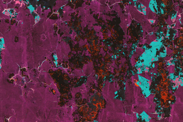 istock Peeling paint texture, texture background of pink peeling paint 950249998