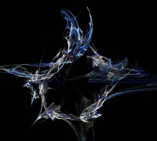 istock image of one Digital Fractal on Black Color 950250784