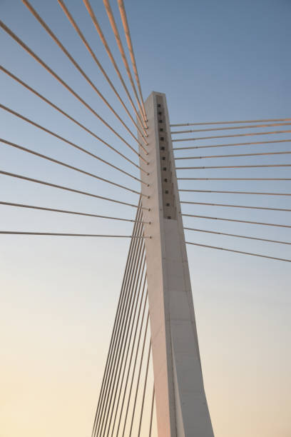 istock Beautiful pylon of the new, modern bridge 950276036