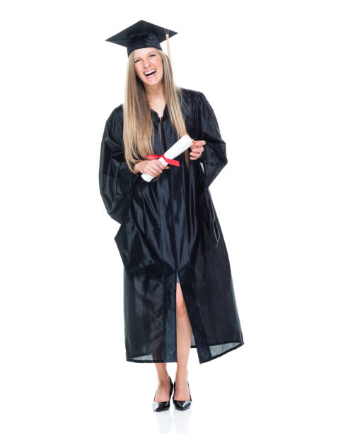 istock Female student graduating holding diploma 950279432