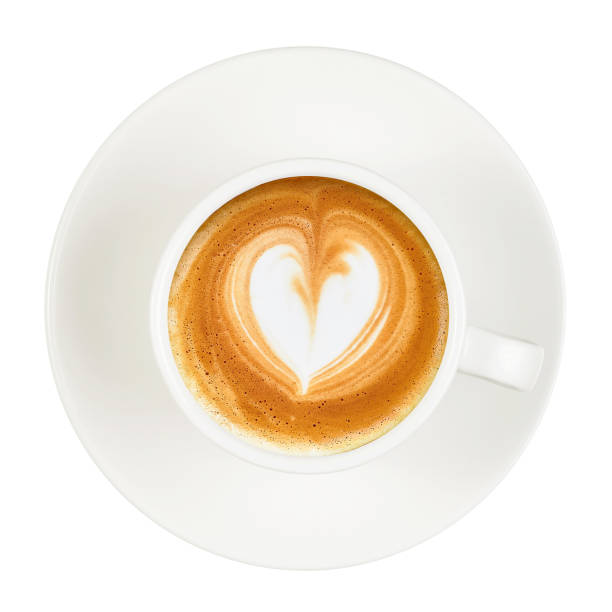 istock White cup and saucer coffee capuccino  heart 950287994