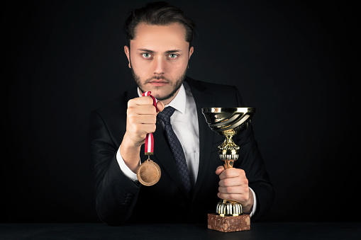 Trophy - Award, Award, Business Person, Businessman