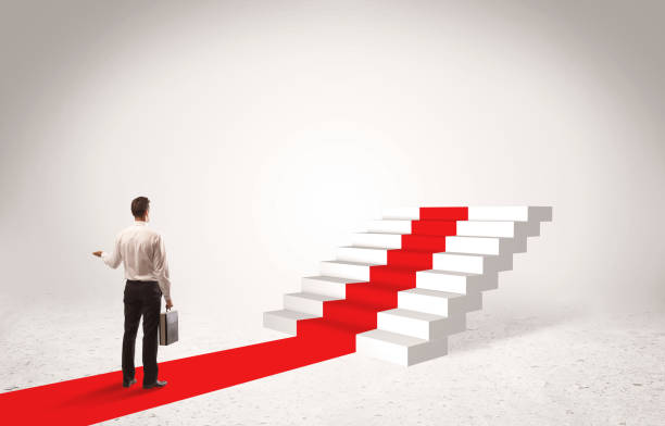 istock Steps to success concept with businessman 950295864