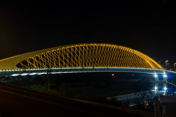Trojan Bridge in Prague stock photo