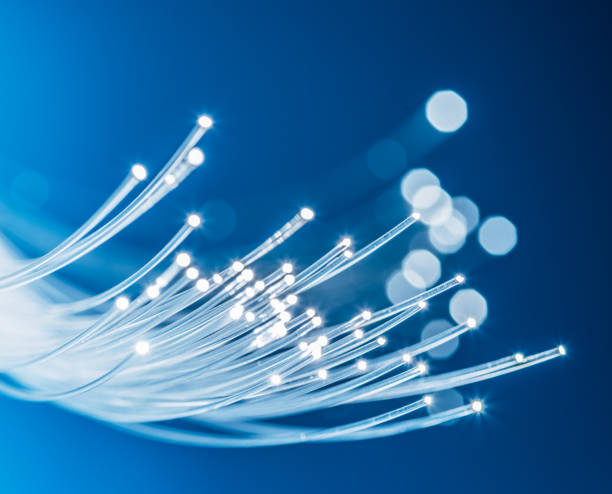 istock Bundle of optical fibers with lights in the ends. 950305474