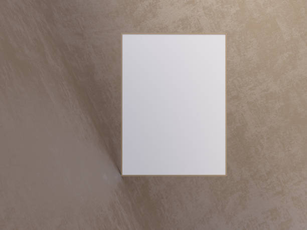 istock Mock up poster, background, 3d illustration template,  texture,  textured,  up,  vintage,  wallpaper,  white,  wooden  abstract 950309294