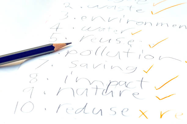 istock Elementary School English Spelling Test and Pencil 950309536
