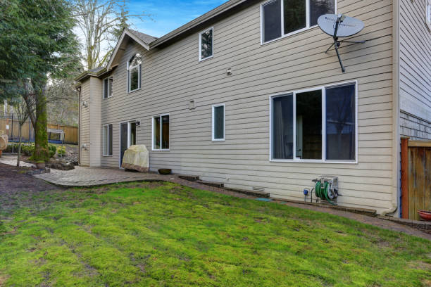 istock Fenced backyard with lots of space for entertaining. 950314236