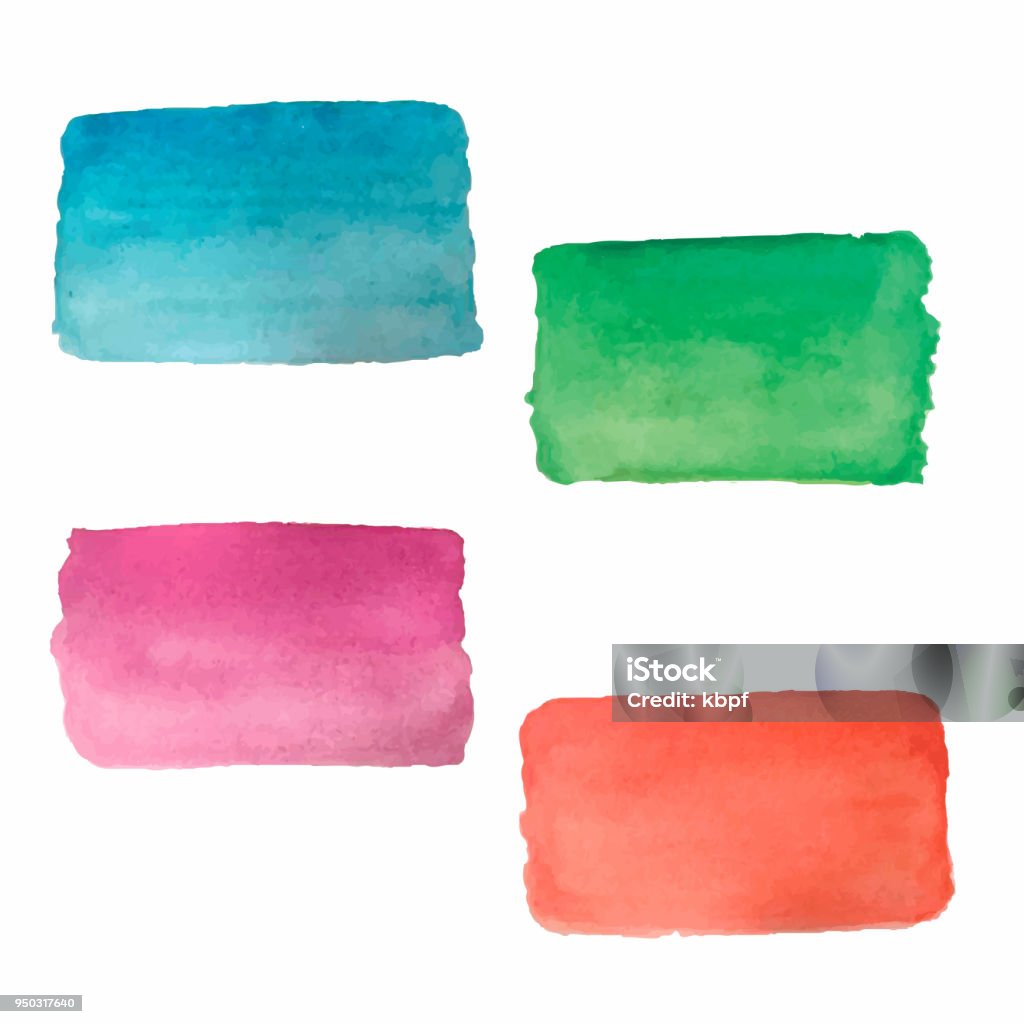 Abstract watercolor rectangles Abstract watercolor rectangles. Rectangle stock vector