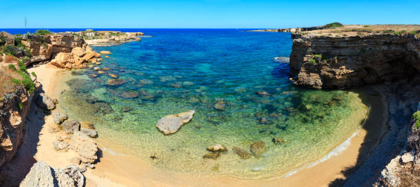 istock Sicily summer sea beach panorama, Italy 950323980