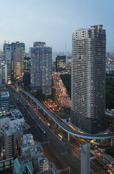 istock Buildings in downtown city at evening 950336188