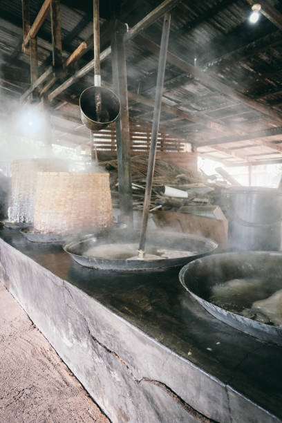 istock Process of making brown sugar from cane in Thailand 950336792
