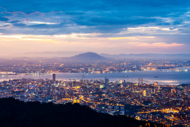 istock George Town City view from Penang Hill during dawn 950338080