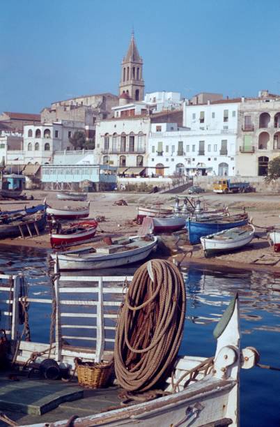 Spain, 1964. Fishing village in Spain (place unfortunately unknown).
