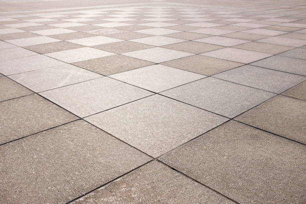 石の床のテクスチャ背景 - patio stone footpath formal garden ストックフォトと画像